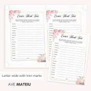 Easter Think Fast printable game with two cards on letter size page and trim marks ideal for printable activities for adults and Easter party games