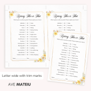 Spring This or That printable game with two cards on letter size page and trim marks for easy printing and cutting