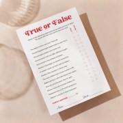 Mother's Day True or False printable game in Vintage Muse style, great for mother's day brunch games printable and family celebrations